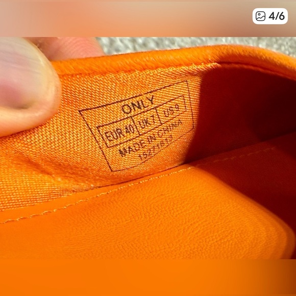 ONLY orange kitten heel sling backs - Picture 4 of 6